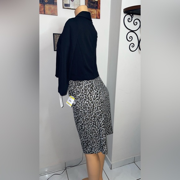 KASPER ANIMAL PRINT SKIRT SIZE M - Picture 5 of 9